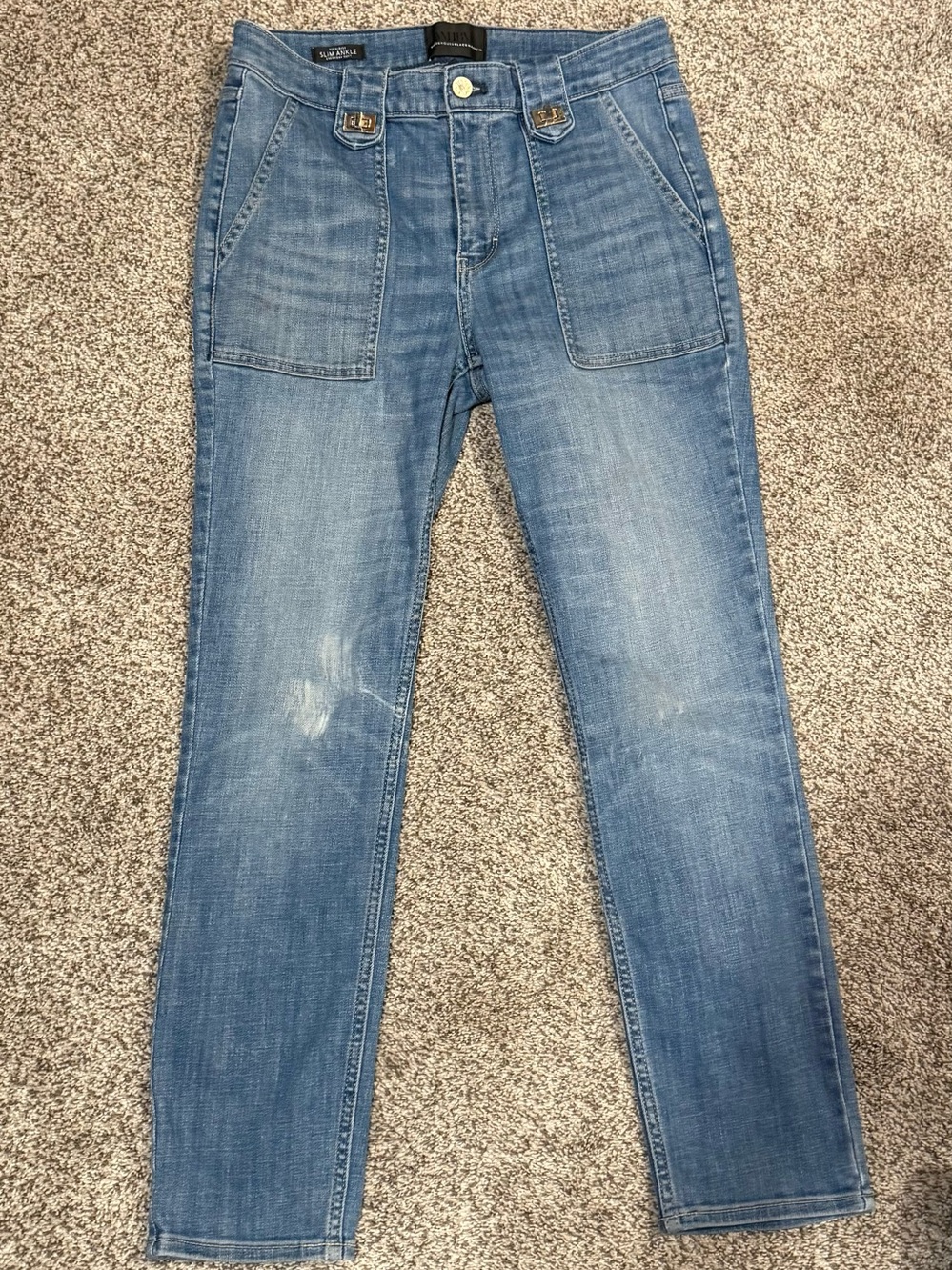 White House Black Market Women's Medium Blue Slim-Ankle, Everyday Soft Jeans